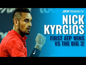 Nick Kyrgios Highlights From First Time He Beat The Big 3 on the ATP Tour!