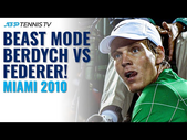 BEAST MODE BERDYCH! Tomas Berdych EPIC Finish To Defeat Federer In Miami 2010