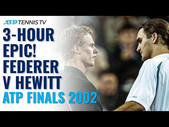 3-HOUR EPIC! Lleyton Hewitt vs Roger Federer Highlights | ATP Finals 2002 Semi-Final