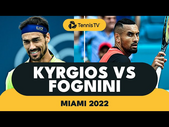 Nick Kyrgios vs Fabio Fognini Explosive Tennis | Miami 2022 Highlights