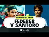 GENERATION GAME: Roger Federer vs Fabrice Santoro | Madrid 2002 Highlights