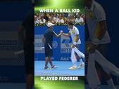 Tsonga Needed Help Against Federer - Enter Ball Kid! 