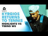 Nick Kyrgios Returns To Tennis vs Yibing Wu | Stuttgart 2023 Highlights