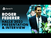 Roger Federer Honoured For 30th Anniversary In Halle | Presentation Highlights & Interview