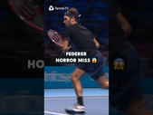 Roger Federer Horror Miss 