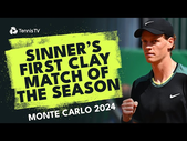 Jannik Sinner's First Clay Match Of The Season vs Sebastian Korda | Monte Carlo 2024 Highlights