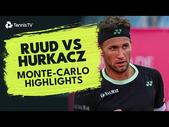 Casper Ruud vs Hubert Hurkacz Highlights! | Monte-Carlo 2024