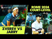 Alexander Zverev vs Nicolas Jarry Court-Level Highlights | Rome Final 2024